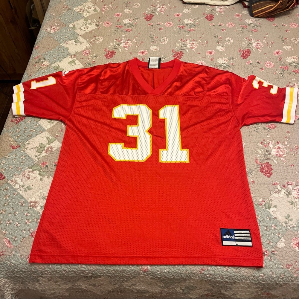 Kansas City Chiefs Priest Holmes Adidas Jersey Size L